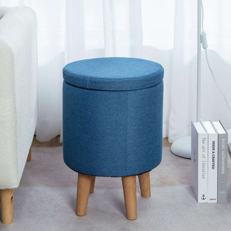 Corrigan Studio Round Storage Ottoman 13 Small Storage Ottoman